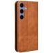 Чохол-книжка Deexe Retro Style для Samsung Galaxy S26 Plus (S947) - Brown (407024Z). Фото 8 з 20