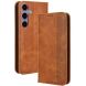 Чохол-книжка Deexe Retro Style для Samsung Galaxy S26 Plus (S947) - Brown (407024Z). Фото 1 з 20