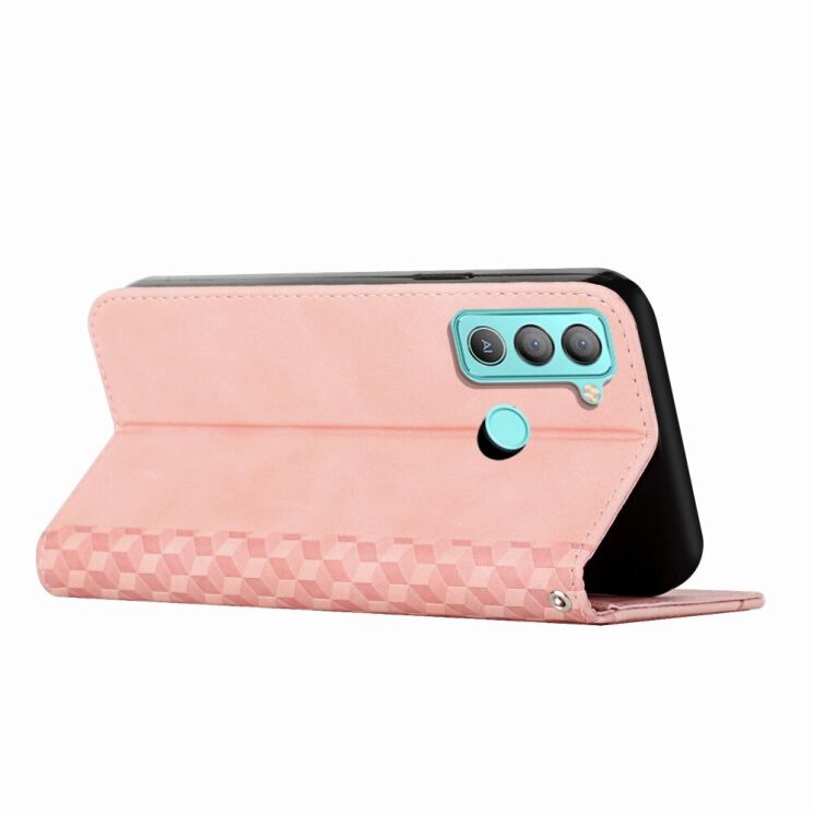 Чохол-книжка Deexe Rhombus Style для Tecno POP 5 LTE (BD4i) - Rose Gold: фото 5 з 12
