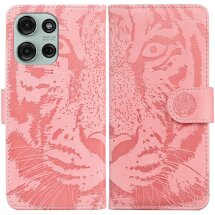 Чехол-книжка Deexe Tiger для Motorola Moto G75 - Pink: фото 1 из 7