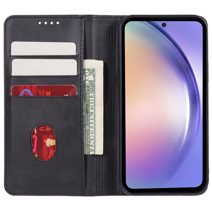 Чехол-книжка Deexe Wallet Case для Samsung Galaxy M35 (M356) - Black: фото 2 из 7
