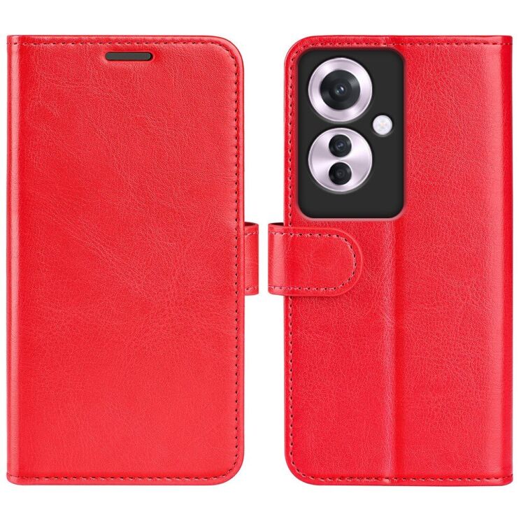 Чехол-книжка Deexe Wallet Style для OPPO Reno 11F - Red: фото 1 из 7