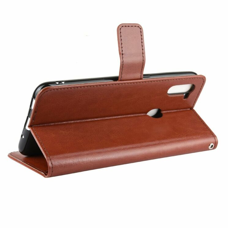 Чехол-книжка Deexe Wallet Style для Samsung Galaxy M11 (M115) - Brown: фото 6 из 14