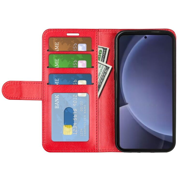 Чехол-книжка Deexe Wallet Style для Samsung Galaxy S25 Plus (S936) - Red: фото 2 из 7