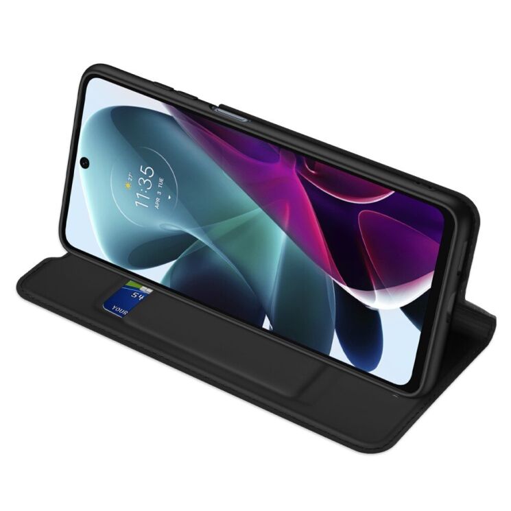 Чехол-книжка DUX DUCIS Skin Pro для Motorola Moto G200 - Black: фото 3 из 15