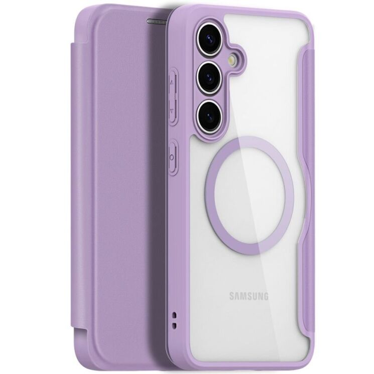 Чехол-книжка DUX DUCIS Skin X Pro Magnetic для Samsung Galaxy S25 Plus (S936) - Purple: фото 1 из 12