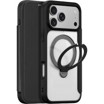 Чохол-книжка Dux Ducis Skin X Pro Magnetic Kickstand для iPhone 18 Pro Max / 17 Pro Max - Black: фото 1 з 12