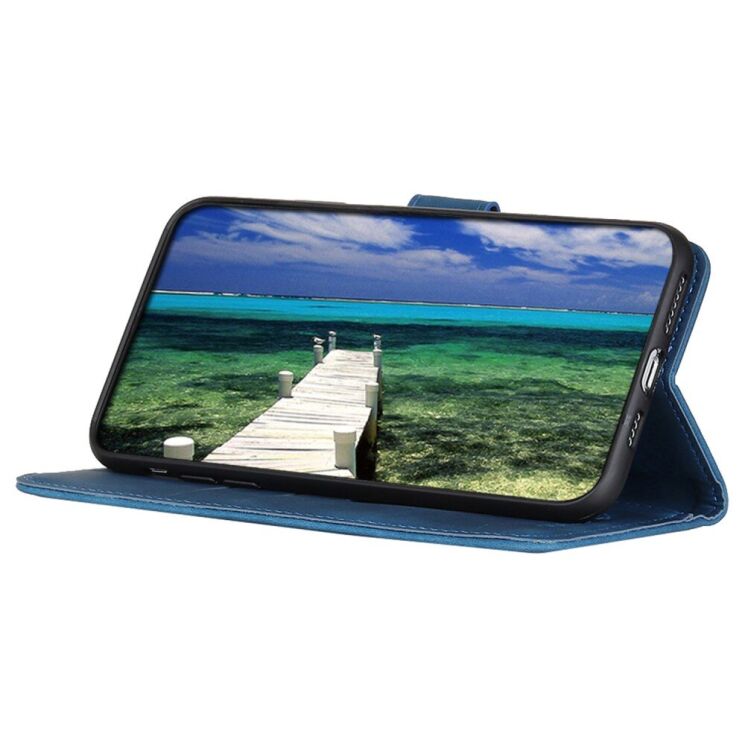 Чехол-книжка KHAZNEH Retro Wallet для Xiaomi Poco F6 Pro - Blue: фото 3 из 9