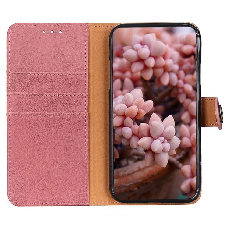 Чехол-книжка KHAZNEH Wallet Cover для Motorola Edge 50 Fusion - Pink: фото 2 из 8
