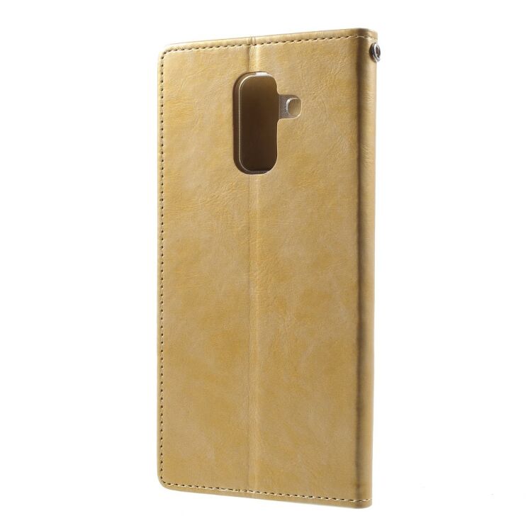 Чехол-книжка MERCURY Classic Flip для Samsung Galaxy A6+ 2018 (A605) - Gold: фото 3 из 5