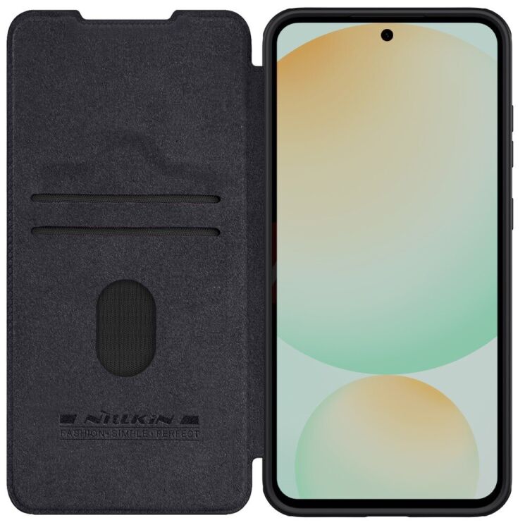Чохол-книжка NILLKIN Qin Pro для Samsung Galaxy S24 FE (S721) - Black: фото 5 з 15