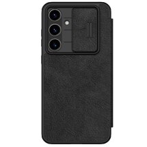 Чехол-книжка NILLKIN Qin Pro для Samsung Galaxy S24 FE (S721) - Black: фото 1 из 15