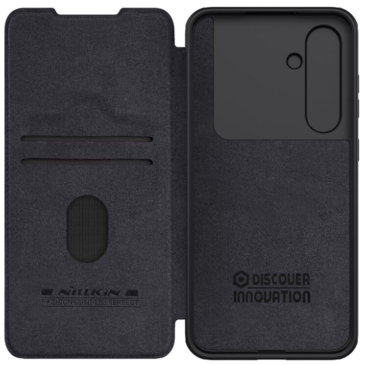 Чохол-книжка NILLKIN Qin Pro для Samsung Galaxy S24 FE (S721) - Black: фото 6 з 15