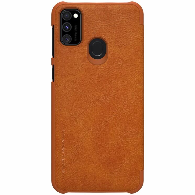 Чехол-книжка NILLKIN Qin Series для Samsung Galaxy M21 (M215) / M30s (M307) - Brown: фото 1 из 17