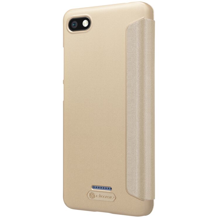Чехол-книжка NILLKIN Sparkle Series для Xiaomi Redmi 6A - Gold: фото 4 из 16