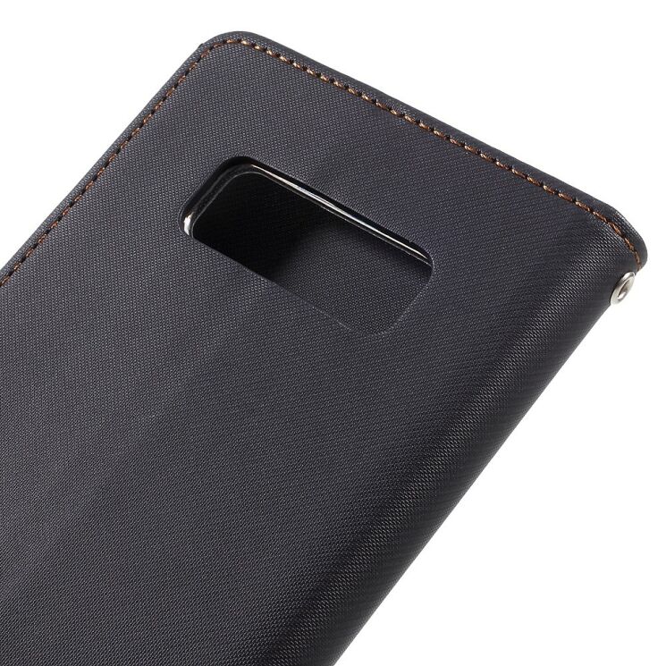Чохол-книжка ROAR KOREA Cloth Texture для Samsung Galaxy Note 8 (N950) - Black: фото 8 з 9