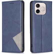 Чехол-книжка с карманами UniCase Geometric Pattern для Honor 600 Lite - Blue: фото 1 из 10