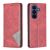 Чохол-книжка з кишеньками UniCase Geometric Pattern для Samsung Galaxy A27 (A276) - Red: фото 1 з 10