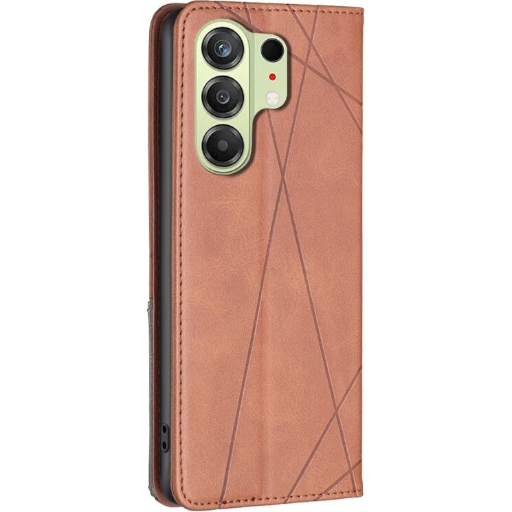 Чохол-книжка з кишеньками UniCase Geometric Pattern для TECNO Camon 50 - Brown: фото 3 з 10