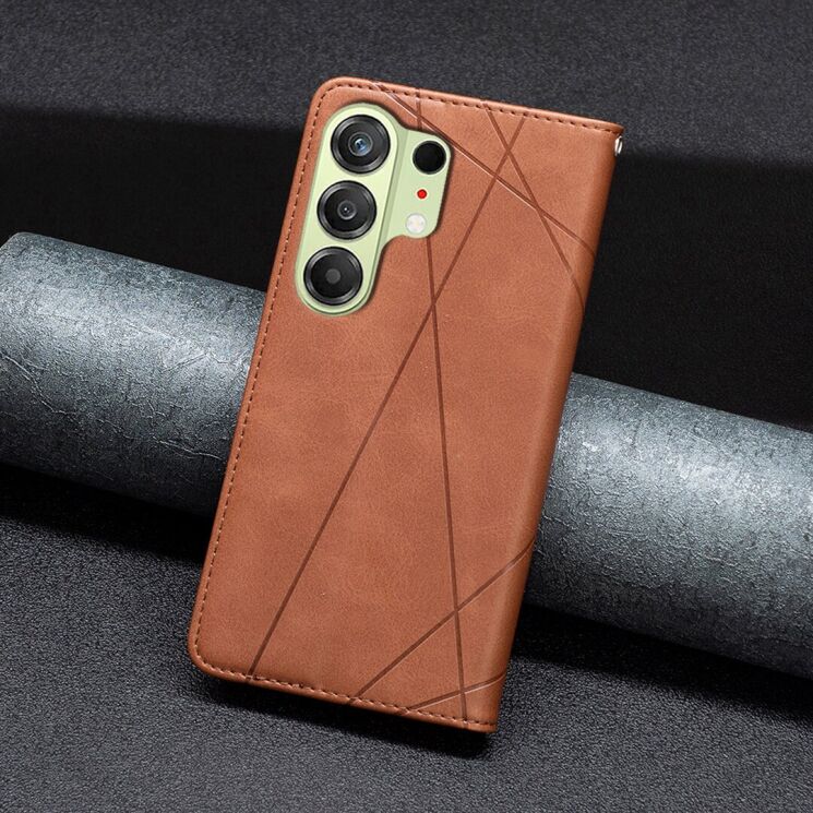 Чохол-книжка з кишеньками UniCase Geometric Pattern для TECNO Camon 50 - Brown: фото 6 з 10