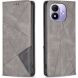 Чехол-книжка с карманами UniCase Geometric Pattern для Xiaomi Redmi Note 17 - Grey (430003H). Фото 1 из 10