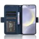 Чехол-книжка с кармашками Deexe Wallet Stand для Samsung Galaxy S26 FE - Blue (412778L). Фото 5 из 15