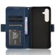 Чехол-книжка с кармашками Deexe Wallet Stand для Samsung Galaxy S26 FE - Blue (412778L). Фото 4 из 15