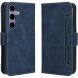 Чехол-книжка с кармашками Deexe Wallet Stand для Samsung Galaxy S26 FE - Blue (412778L). Фото 1 из 15