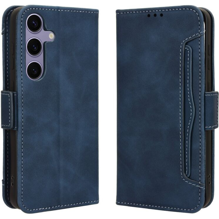 Чехол-книжка с кармашками Deexe Wallet Stand для Samsung Galaxy S26 FE - Blue (412778L) Чехол-книжка с кармашками Deexe Wallet Stand для Samsung Galaxy S26 FE - Blue: фото 1 из 15