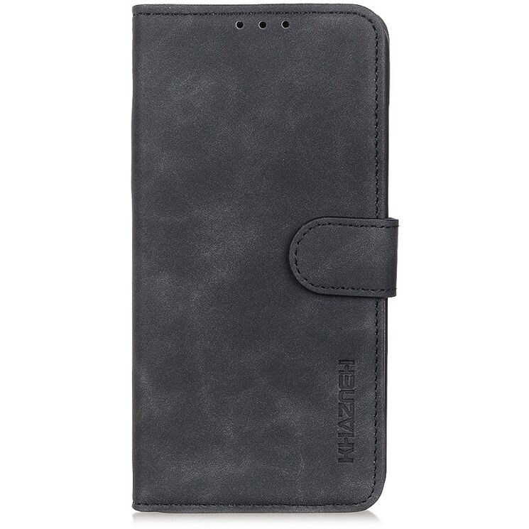 Чехол-книжка с застежкой KHAZNEH Retro Wallet для Motorola Edge 70 Fusion - Black: фото 5 из 7