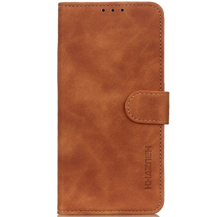 Чохол-книжка з застібкою KHAZNEH Retro Wallet для Motorola Moto G57 Power / G67 Power - Brown: фото 5 з 9