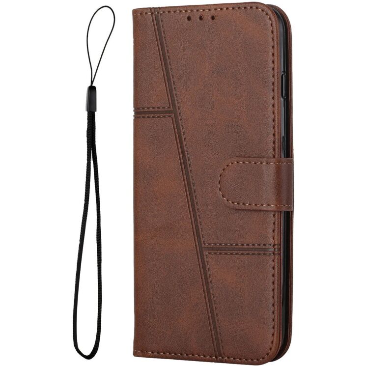 Чехол-книжка с застежкой UniCase Jet Cover для OPPO Reno 15 - Brown: фото 4 из 11
