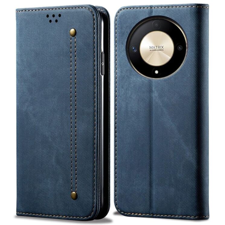Чехол-книжка UniCase Jeans Wallet для Honor Magic 6 Lite - Blue: фото 1 из 6