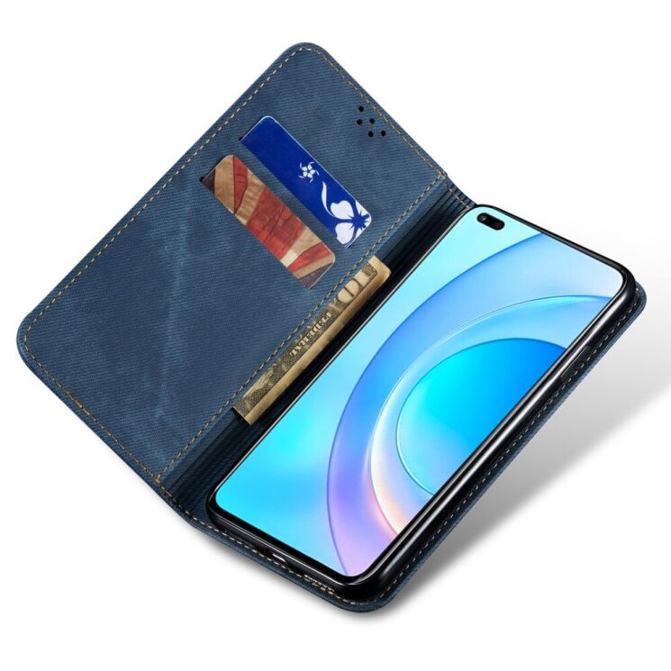 Чехол-книжка UniCase Jeans Wallet для Honor Magic 6 Lite - Blue: фото 2 из 6