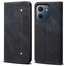 Чохол-книжка UniCase Jeans Wallet для OPPO A5x - Black: фото 1 з 7