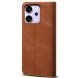 Чохол-книжка UniCase Jeans Wallet для OPPO Reno 14 5G - Coffee (388407F). Фото 6 з 7