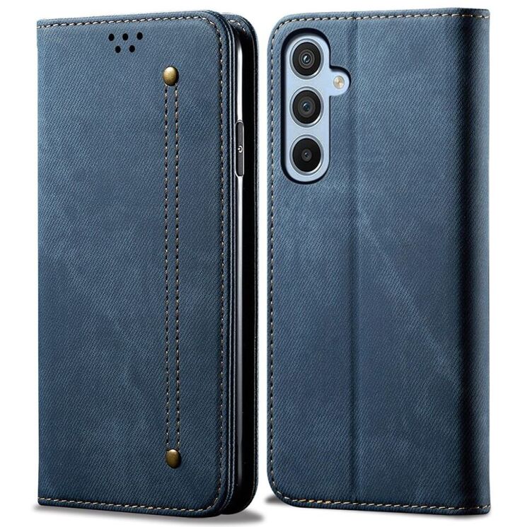 Чехол-книжка UniCase Jeans Wallet для Samsung Galaxy A24 (A245) - Blue: фото 1 из 6