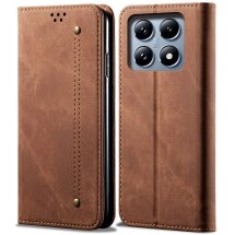 Чехол-книжка UniCase Jeans Wallet для Xiaomi 14T - Coffee: фото 1 из 6