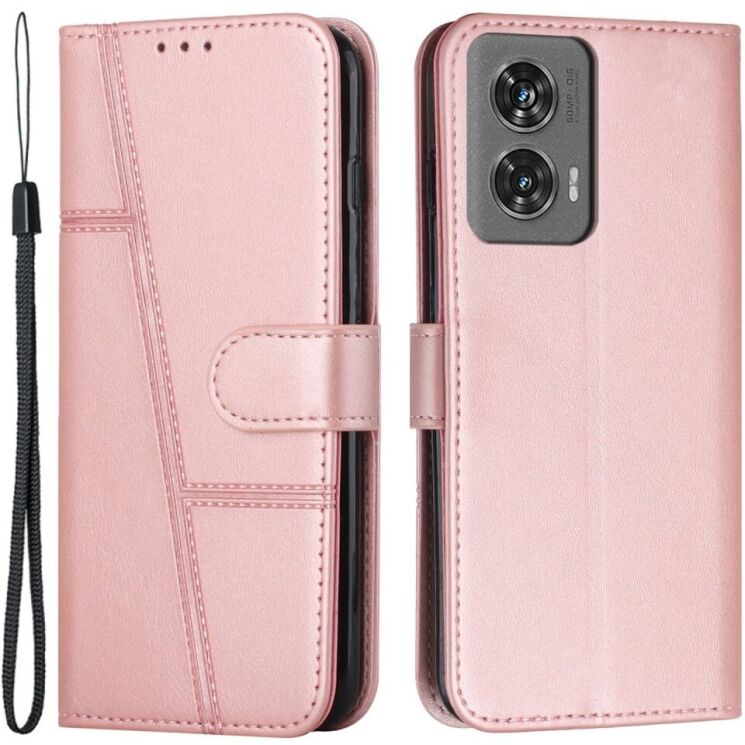 Чехол-книжка UniCase Jet Cover для Motorola Edge 50 Fusion - Rose Gold: фото 1 из 10