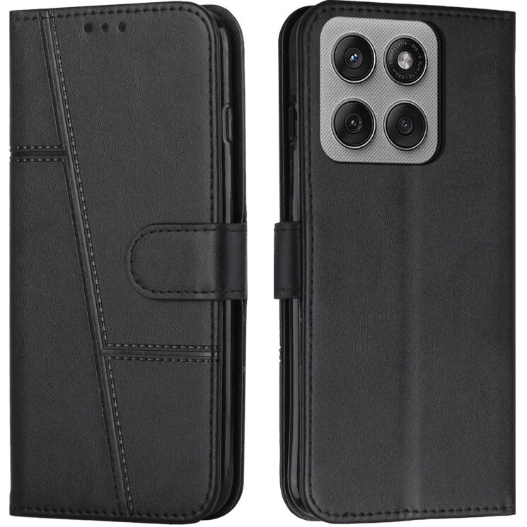 Чехол-книжка UniCase Jet Cover для Motorola Edge 60 Pro - Black: фото 1 из 10