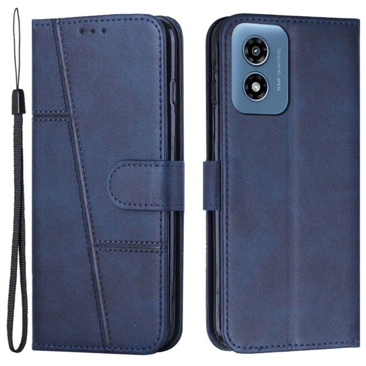 Чехол-книжка UniCase Jet Cover для Motorola Moto G24 / G04 / G04s / E14 - Sapphire: фото 1 из 11