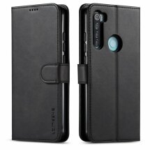 Чехол LC.IMEEKE Wallet Case для Xiaomi Redmi Note 8 / Note 8 (2021) - Black: фото 1 из 4