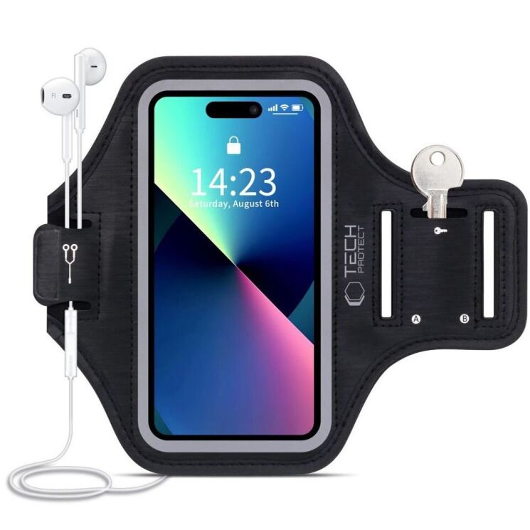 Чехол на руку Tech-Protect M4 Universal Armband (5906302375677) - Black: фото 1 из 6