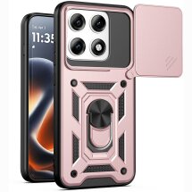Чохол із захистом камери Deexe Armor Shield для Motorola Edge 70 Pro - Rose Gold: фото 1 з 9