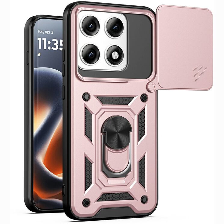 Чохол із захистом камери Deexe Armor Shield для Motorola Edge 70 Pro - Rose Gold (412002RG) Чохол із захистом камери Deexe Armor Shield для Motorola Edge 70 Pro - Rose Gold: фото 1 з 9