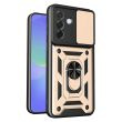 Чехол с защитой камеры Deexe Armor Shield для Samsung Galaxy A27 (A276) - Gold (408623F)