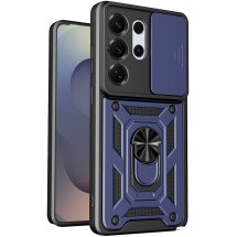 Чехол с защитой камеры Deexe Armor Shield для Samsung Galaxy S26 Ultra - Blue: фото 1 из 8