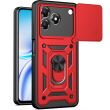 Чехол с защитой камеры Deexe Armor Shield для ZTE Blade A36 - Red (402516R)
