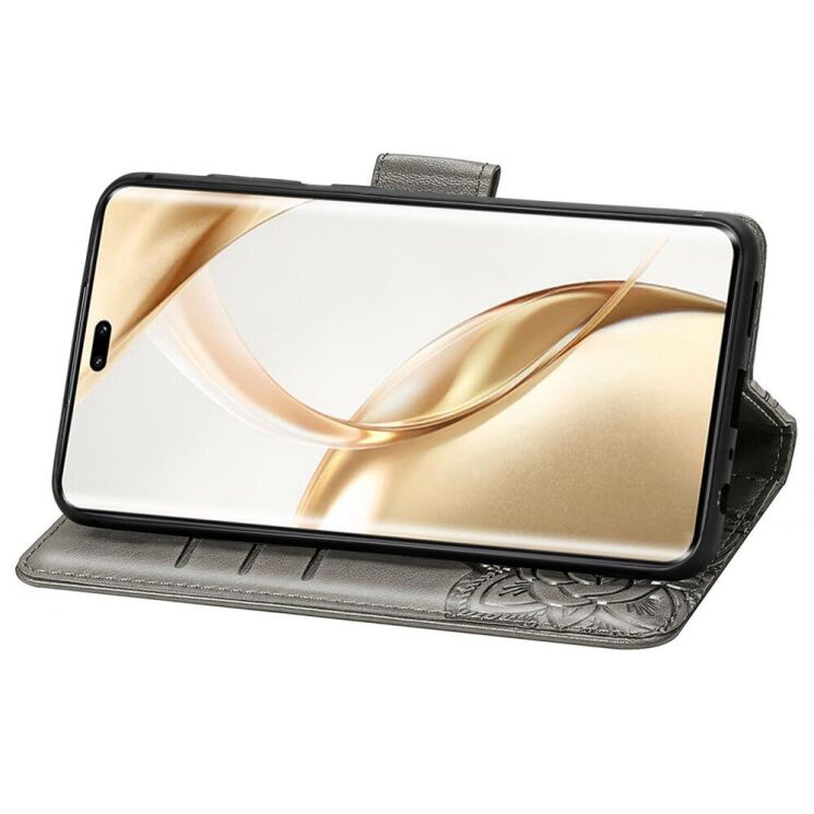 Чехол UniCase Butterfly Pattern для Honor 200 Pro - Grey: фото 3 из 7