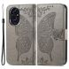 Чехол UniCase Butterfly Pattern для Honor 200 Pro - Grey (362142H). Фото 1 из 7